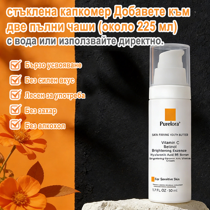 Purelora® Ревитализиращ есенциален крем с екстракт от стволови клетки, EGF и медни пептиди